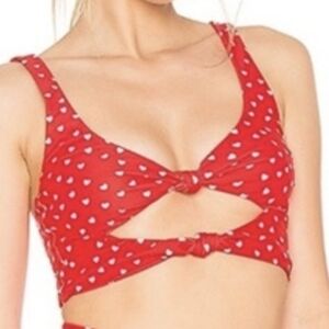 Beach Riot Knot Heart Bra Top